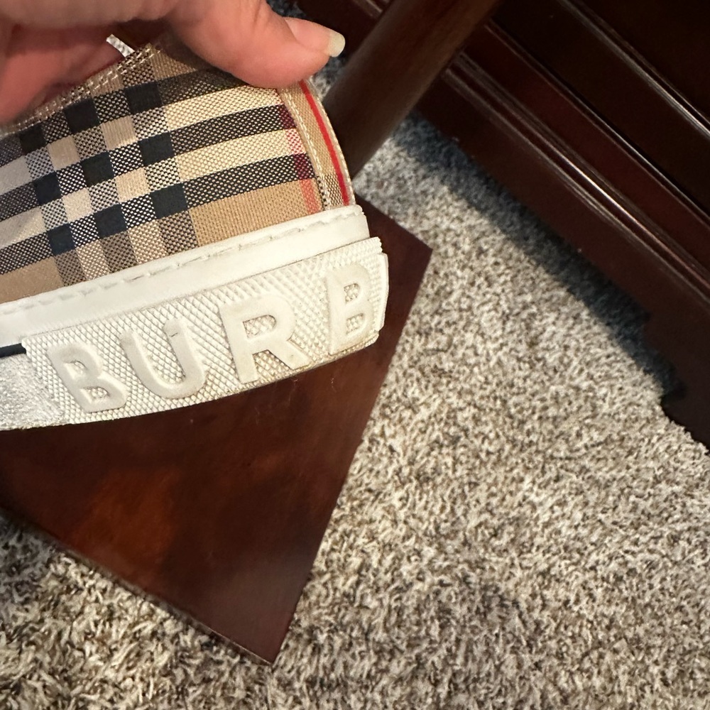 Burberry Men's Vintage Check Low-Top Sneakers - Picture 9 of 11
